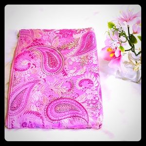 Beautiful Pink Paisley Clutch NWOT